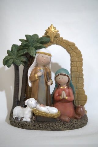 Resin Nativity Set 6"