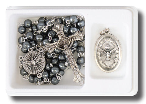 Confirmation Rosary & Medal Gift Set