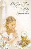 Communion Prayer Card for a Girl 3