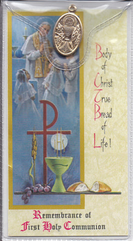 Communion card for boys and girls
