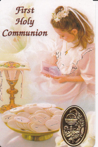 Communion Prayer Card for a Girl 4