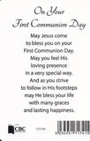 Communion Prayer Card for a Boy 3
