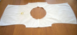 White cotton Baptism Bibs Candle embroidery