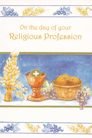 On the day of Your Religious Profession