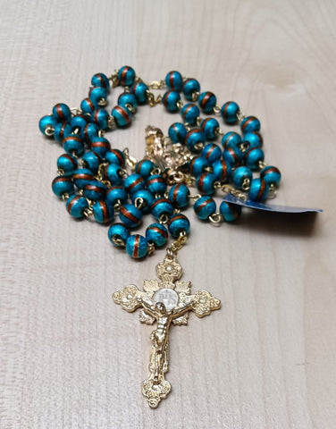 Attractive Electric Blue Rosary