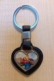St. Christopher Keychain Heart Shaped