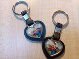 St. Christopher Keychain Heart Shaped