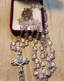 Glass Rosary/Real Crystal/Pink