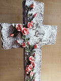 Resin Grave Cross/13 3/4 inch Standing