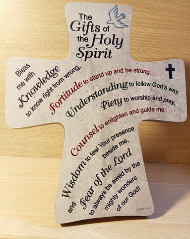 MDF Wood Cross 7 1/8 inch/Confirmation Symbolic