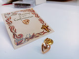 Confirmation Gift-  gold dove in heart confirm pin