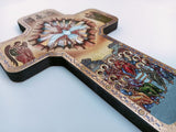Confirmation: Wooden cross with a beautiful image