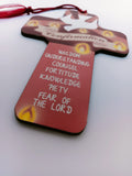 A small gift for Confirmation: Wooden cross with a beautiful image