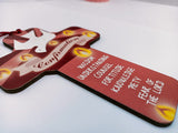 A small gift for Confirmation: Wooden cross with a beautiful image