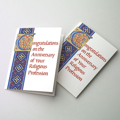 Congratulations on the Anniversary of Your Religious Profession