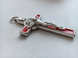 St. Benedict Crucifix (red)