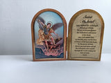 Foldable triptych of Saint Michael the Archangel