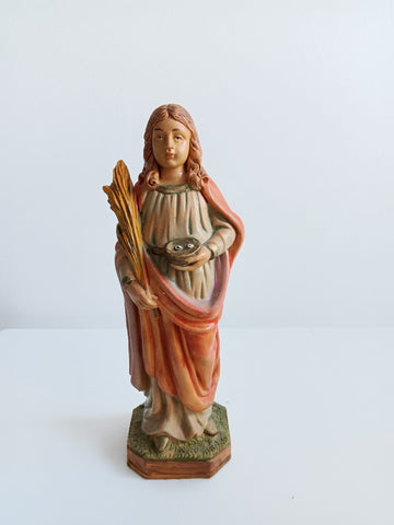 Plastic statue of Saint Lucy the Martyr