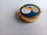 Eucharist pyx enamel fish wheat diam. 5cm