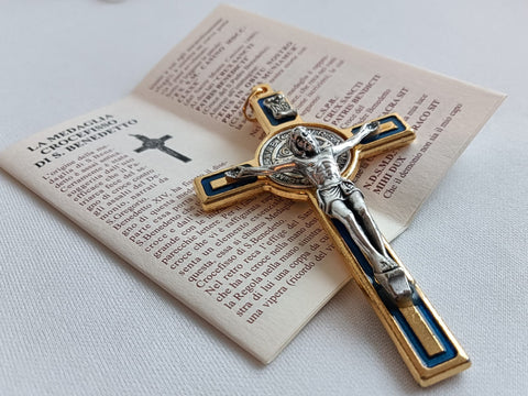 St. Benedict Crucifix (blue 2)