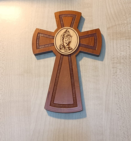 Praying Hands Cross