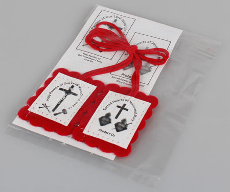 The Scapular of the Passion (Red Scapular with leaflet)