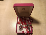 Glass Rosary/Real Crystal/ruby