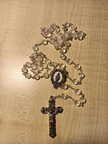 Glass Rosary/Real Crystal/Crystal