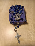Glass Rosary/Blue - Miraculous