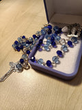 Glass Rosary/Blue - Miraculous