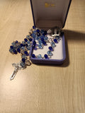 Glass Rosary/Blue - Miraculous