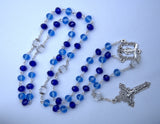 Glass Rosary/Blue - Miraculous