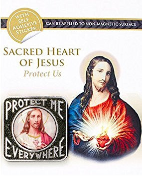 Sacred Heart Magnetic Car Plaque