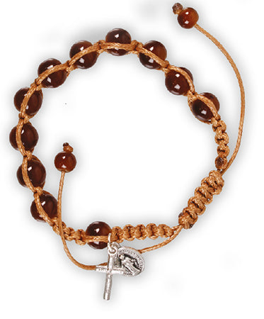 Brown Rosary Bracelet