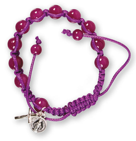 Purple Rosary Bracelet