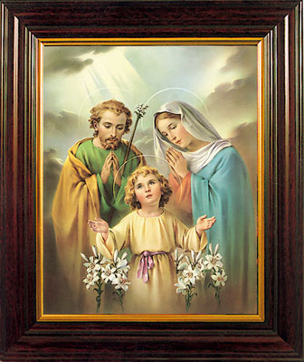 Holy Family Image 8 x 10" Framed