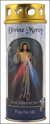 Divine Mercy Votive Candle (3 days burn time)