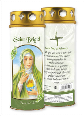 St. Brigid Votive Candle (3 days burn time)