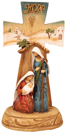 Cross HOPE Nativity Scene 9 inches