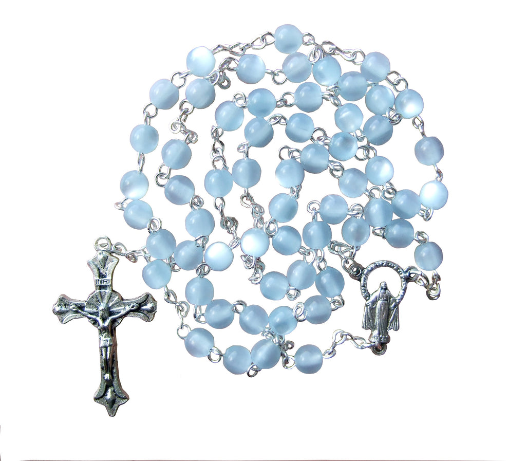 Baby Blue Rosary – Holy Cross Catholic Bookshop - Main Image
