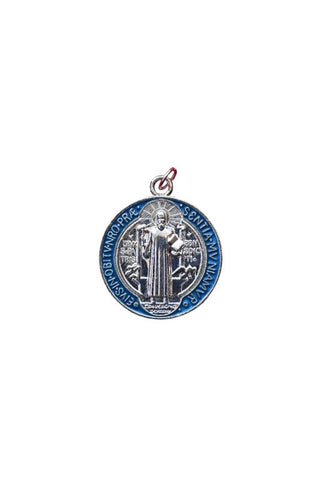 Medium St. Benedict Medal - Silver Plated