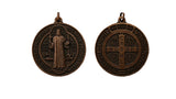Large St. Benedict Medal - Bronze Plated