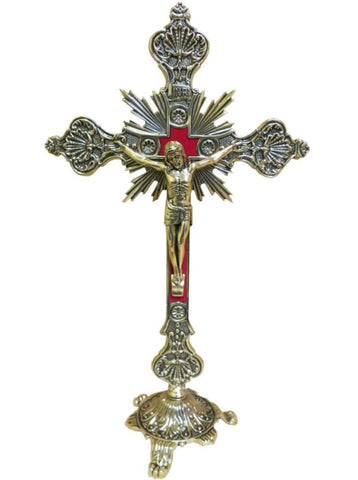 Metal Standing Crucifix