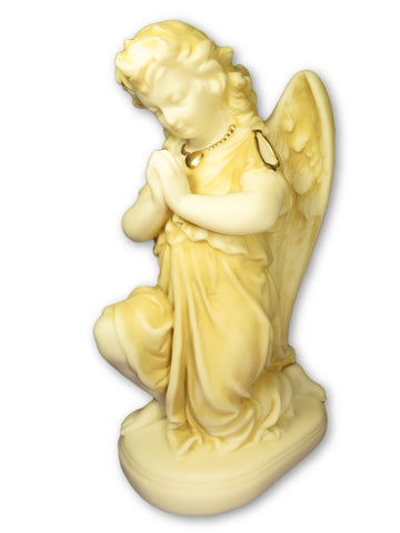 Adoring Angel Alabaster Statue (25cm)