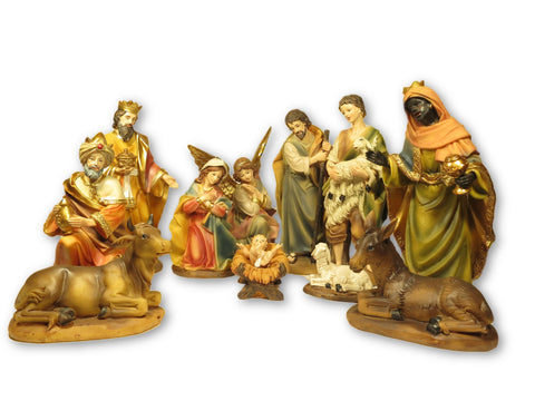 Nativity Set - 11 resin figures 4.5"