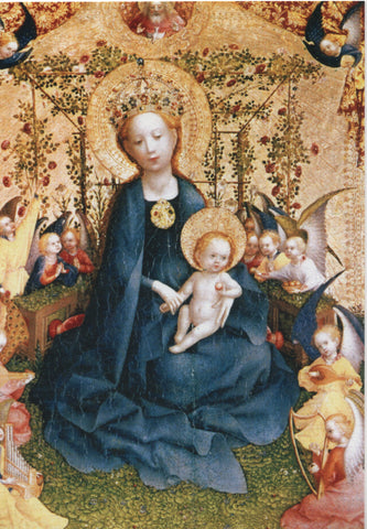 Madonna of the Rose Bower Christmas Card