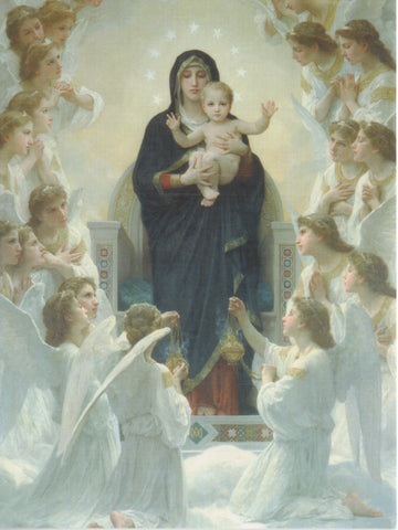 The Virgin with Angels Christmas Card