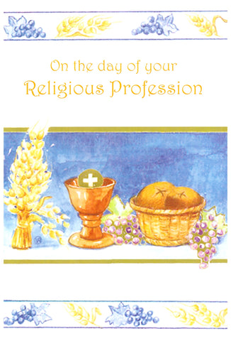 Religious Profession Card