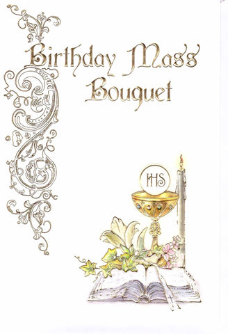 Birthday Mass Card(Lourdes)