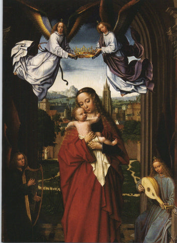 The Virgin with Angels Christmas Card